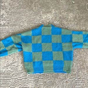 Stine Goya Adonis sweater blue and green